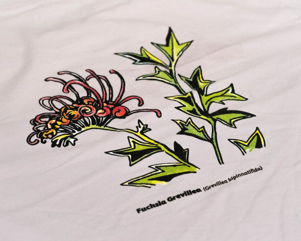 Fuchsia Grevillea Tee